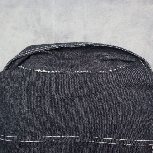 Clio Jacket Womens 16 Black Long Sleeve Button Up Collared Short Denim - Picture 13 of 16